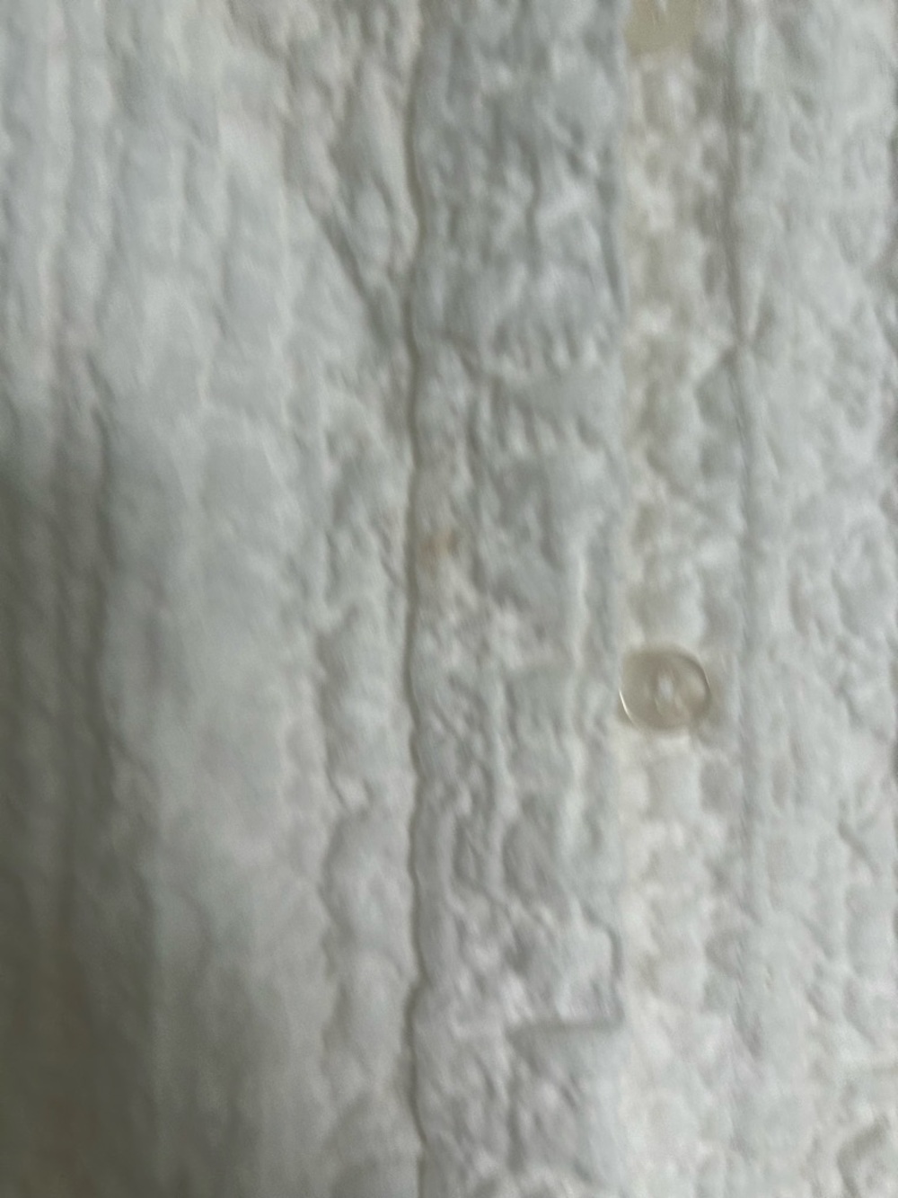 White Textured Button-Front Dress - Picture 3 of 3